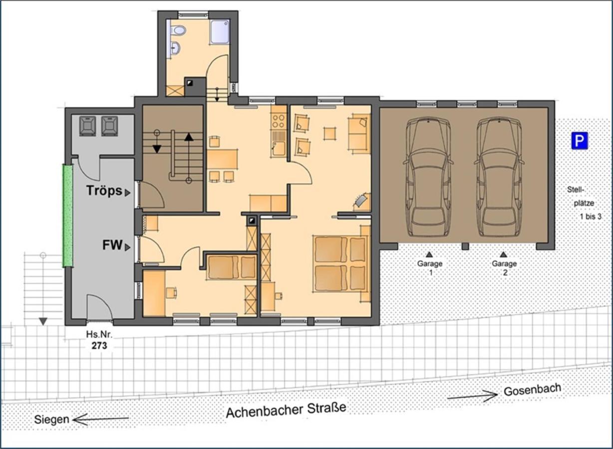 זיגן Ferienwohnung Ilse Und Eberhard Troeps מראה חיצוני תמונה